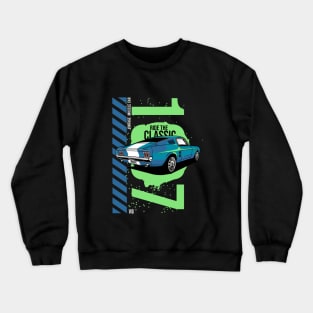 1967 Patriotic American V8 Muscle Car Pony Mustang Crewneck Sweatshirt